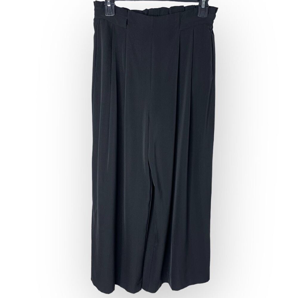 Lysse Wide Leg Cropped Pants (Black) - XS